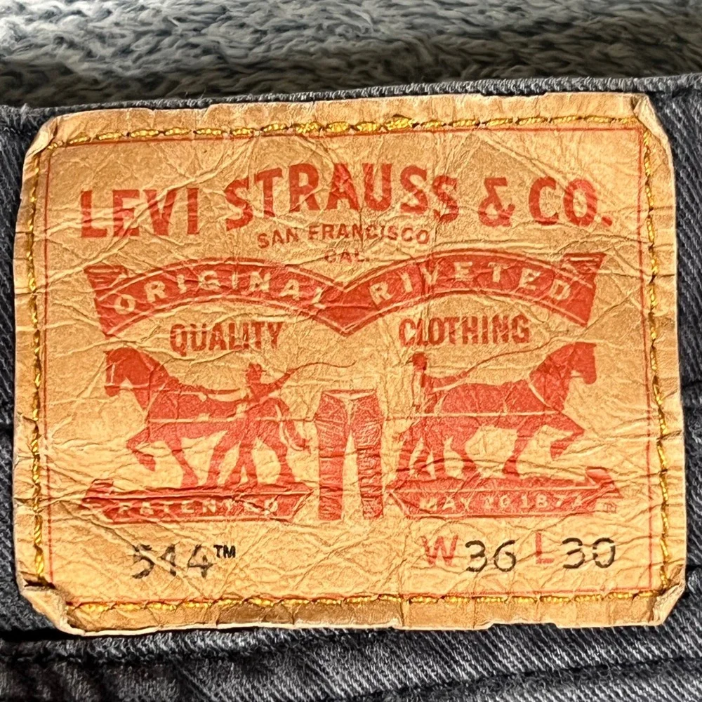 Levis 541 Athletic Taper‎ Jeans Mens 36x30 Gray Denim Pants 541-1120